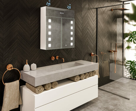 Dulap cu oglinda LED - L03 Emily 66,5 x 72cm #10