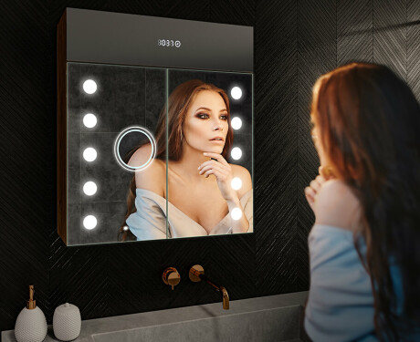 Dulap cu oglinda LED - L06 Emily 66,5 x 72cm #9