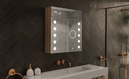 Dulap cu oglinda LED - L06 Emily 66,5 x 72cm