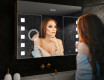 Dulap cu oglinda LED - L03 Emily 100 x 72cm #9