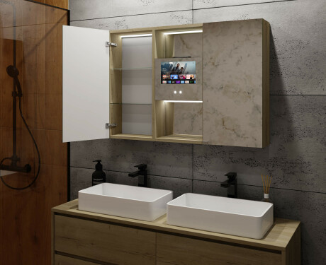 Dulap cu oglinda LED Lisa 100 x 70cm