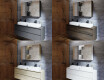 Dulap cu oglinda LED Lisa 100 x 70cm #4