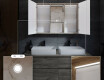 Dulap cu oglinda LED Lisa 100 x 70cm #5