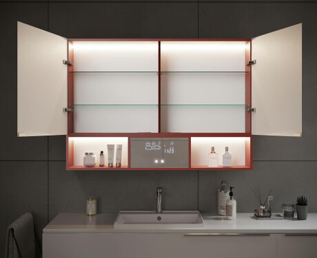 Dulap de baie LED Emma - cu 2 uși 100 x 72cm #12