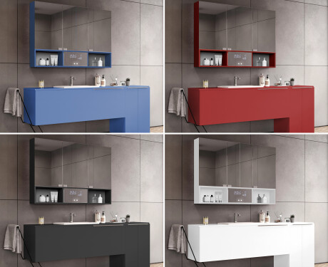 Dulap de baie LED Emma - cu 3 uși 100 x 72cm #4