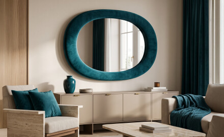 Oglindă tapițată modernă pentru living - Velora Luna