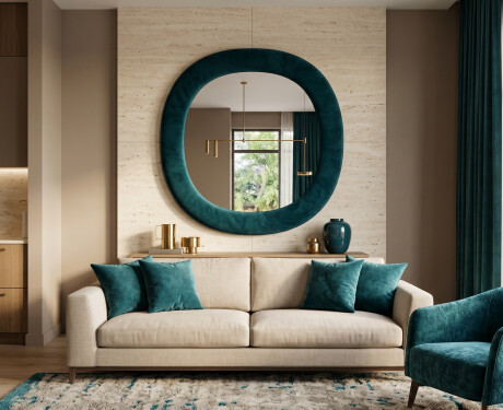Oglindă tapițată de designer - Velora Arco