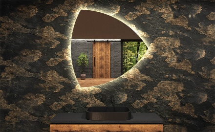 Oglinzi pentru baie cu LED în formă neregulată T221