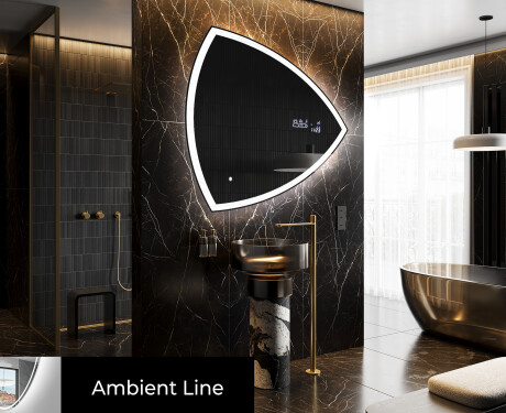 Oglinzi pentru baie cu LED în formă neregulată T222