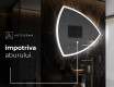 Oglinzi pentru baie cu LED în formă neregulată T222 #8