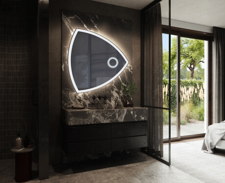 Oglinzi pentru baie cu LED în formă neregulată T222 #10