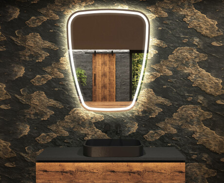 Oglinzi pentru baie cu LED în formă neregulată Z223