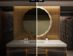 Oglindă rotundă de baie cu iluminare LED112 #4