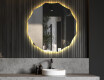 Oglinda rotunda moderna baie cu LED L192 #1