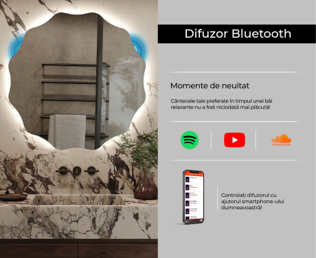 Rotunda oglinzi moderne baie cu leduri L193 #9