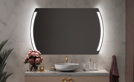 Oglindă de baie cu iluminare LED68
