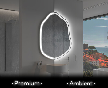 Oglinzi pentru baie cu LED în formă neregulată E222