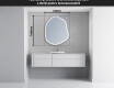 Oglinzi pentru baie cu LED în formă neregulată E223 #5