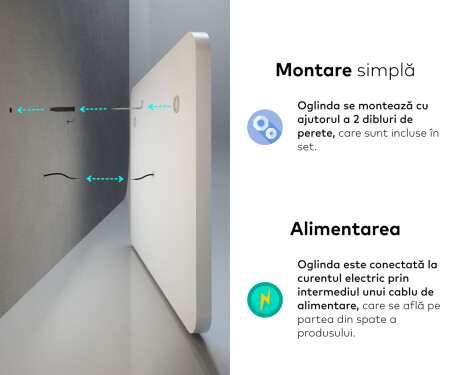 Oglinzi moderne baie cu leduri L141 #10