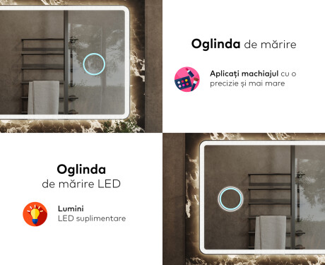 Oglinzi moderne baie cu leduri L141 #8