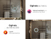 Oglinda cu LED baie mari de perete L142 #8
