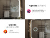 Oglinda cu LED baie mari de perete L144 #8