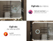 Oglinzi moderne baie cu leduri L145 #8
