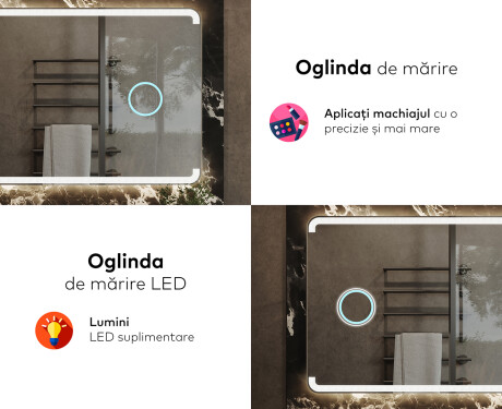 Oglinzi moderne baie cu leduri L145 #8