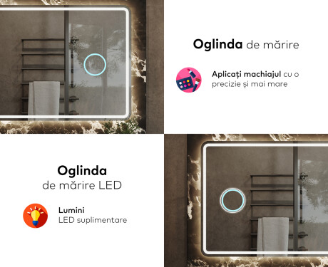 Oglinzi moderne baie cu leduri L147 #8
